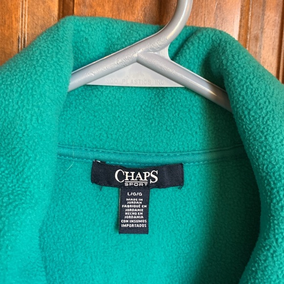 Chaps Sport Aqua/Turquoise Fleece Sports Vest size L - Picture 3 of 5